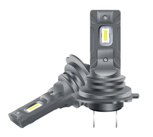 Set 2 becuri auto LED W H7 de 120W cu 15000Lm 12V 6000K lumina alb rece